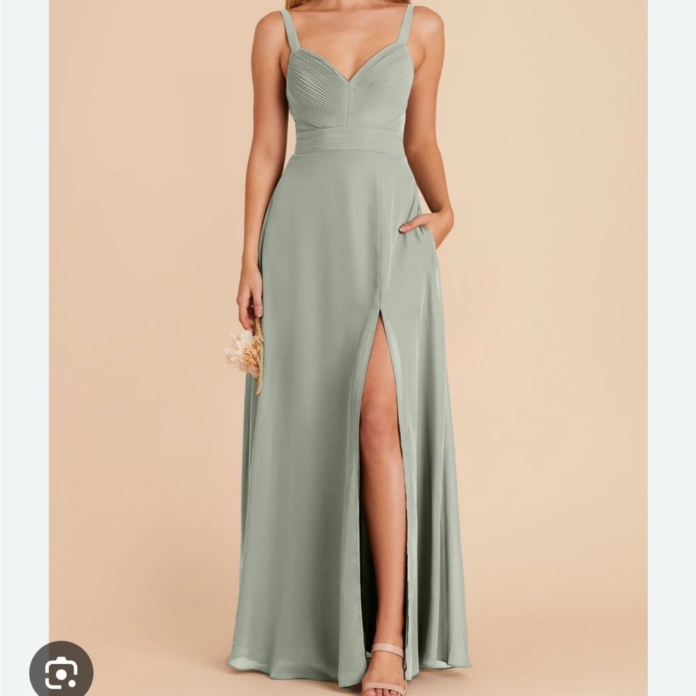 NWT Birdy Grey chiffon sage dress!